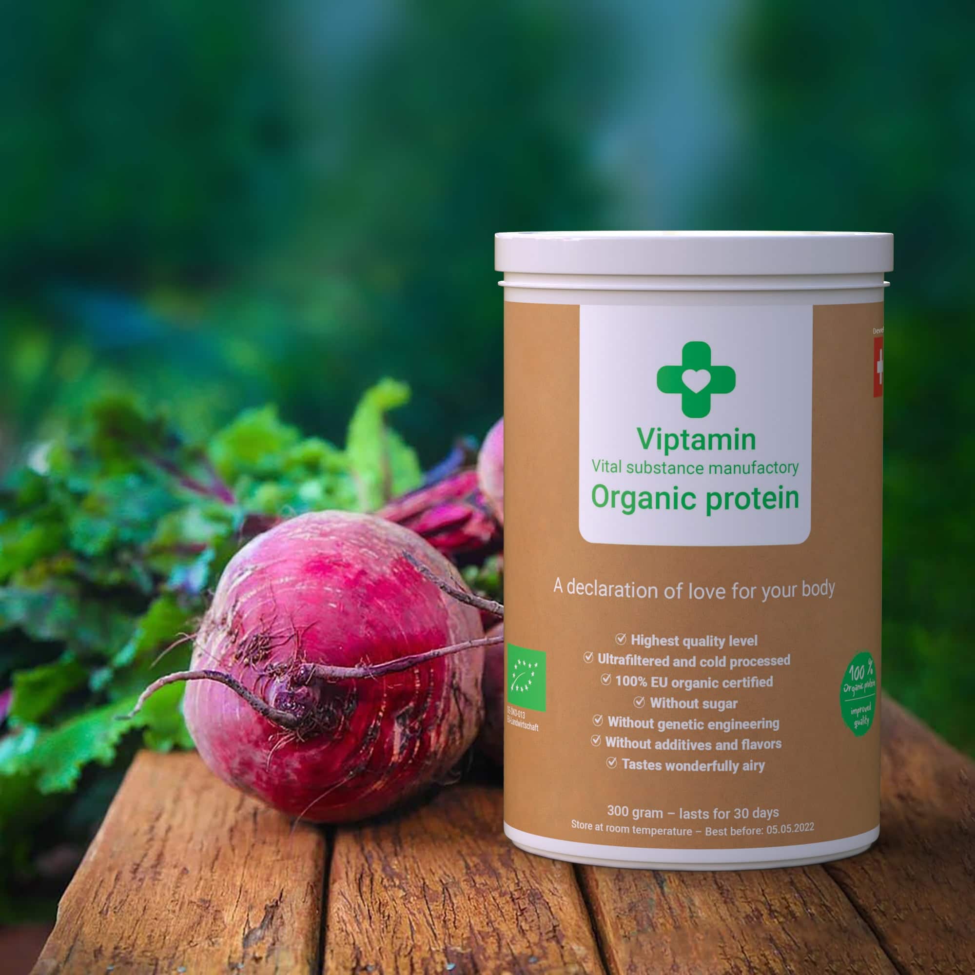 Organic Protein Viptamin dietary supplement